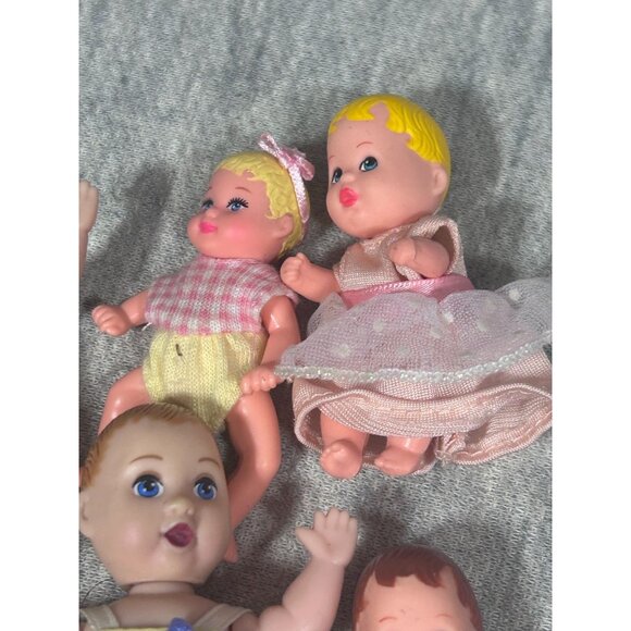 Vintage Barbie Doll Happy Family Newborn Baby Plastic Doll Baby Girls Lot of 5 - Picture 3 of 7